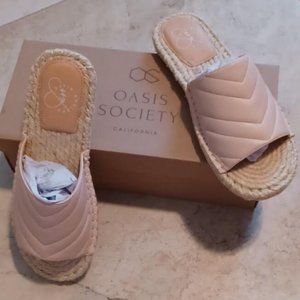Oasis Society "Sona" Slide Espadrille - NWT